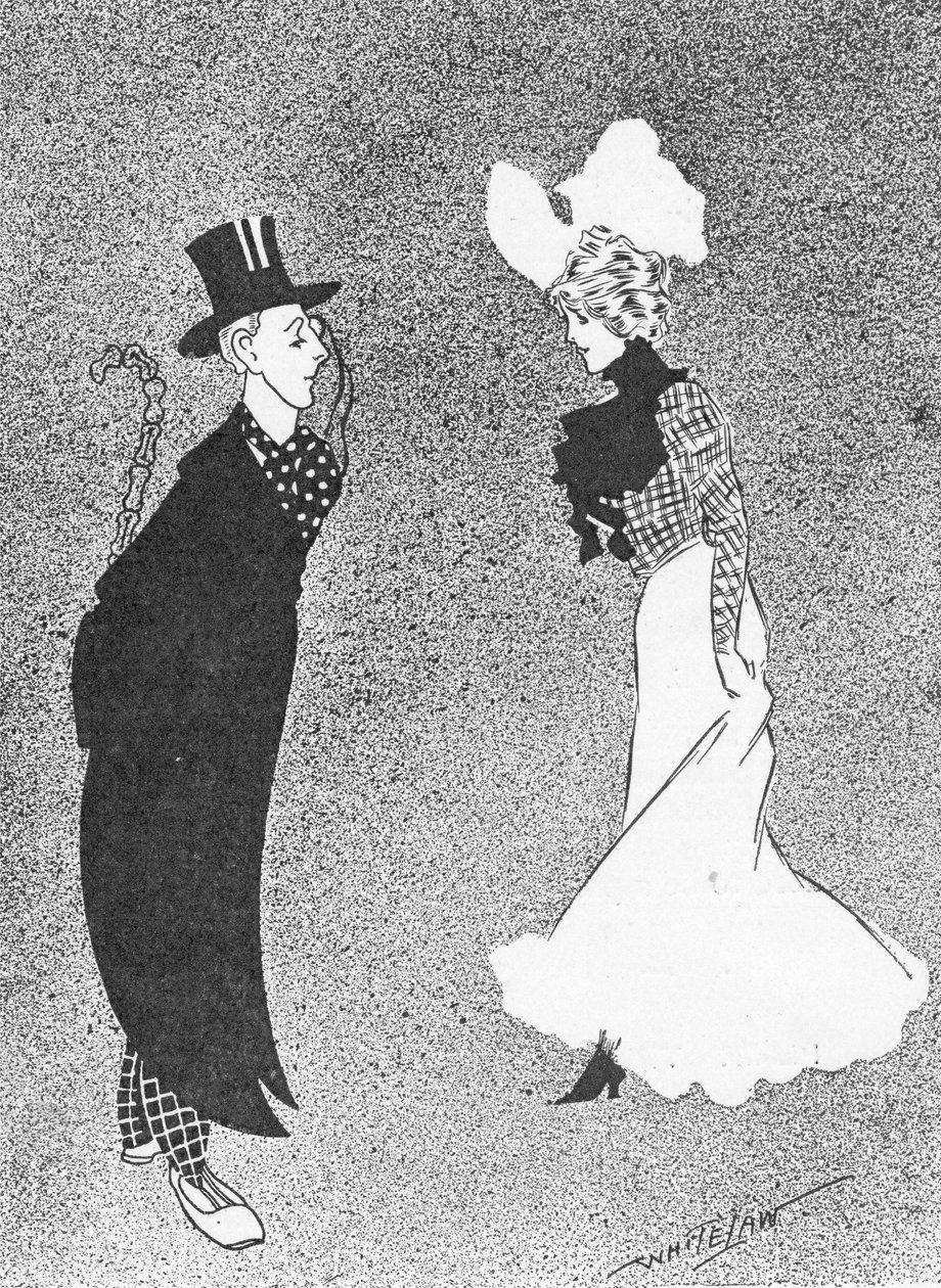 The Bare Fact, illustrasjon fra The King, 25. mai 1901 av English School