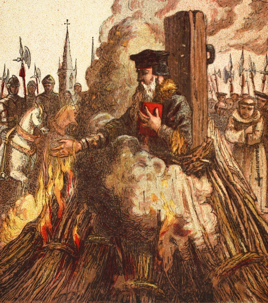 The Burning of Cranmer, pub. 1890 av English School