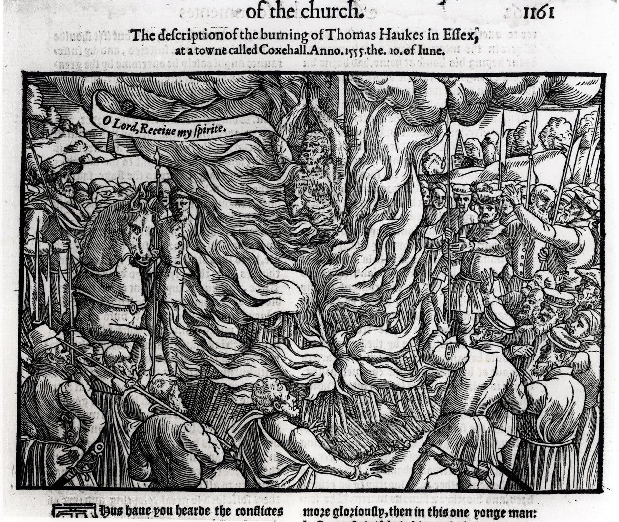 The Burning of Thomas Haukes, 10. juni 1555, fra 