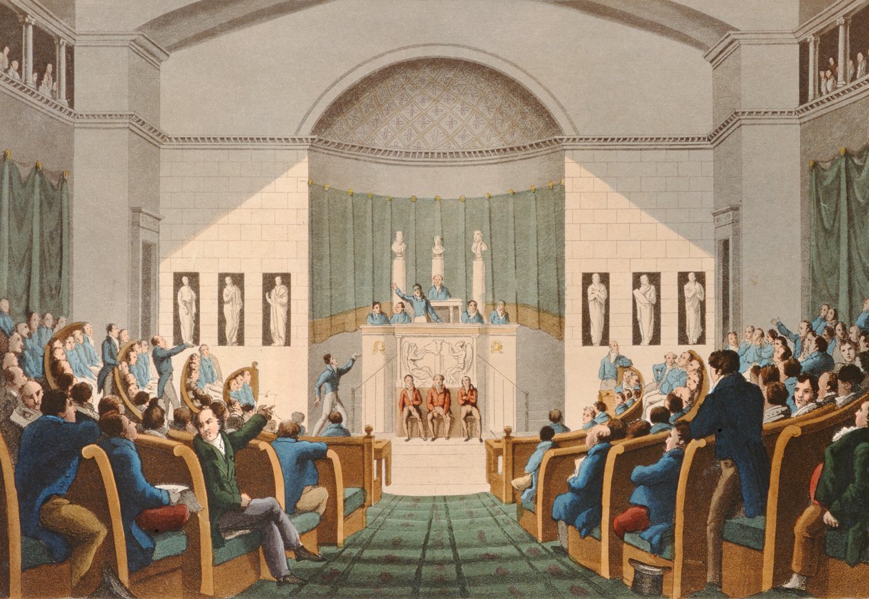 Deputertkammeret, ca. 1820 av English School