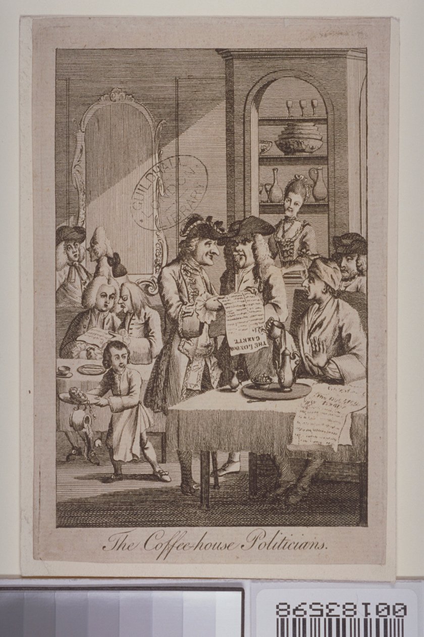 Kaffehuspolitikerne, 1772 av English School