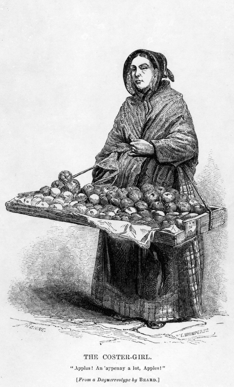 The Coster-Girl, ca. 1840 av English School