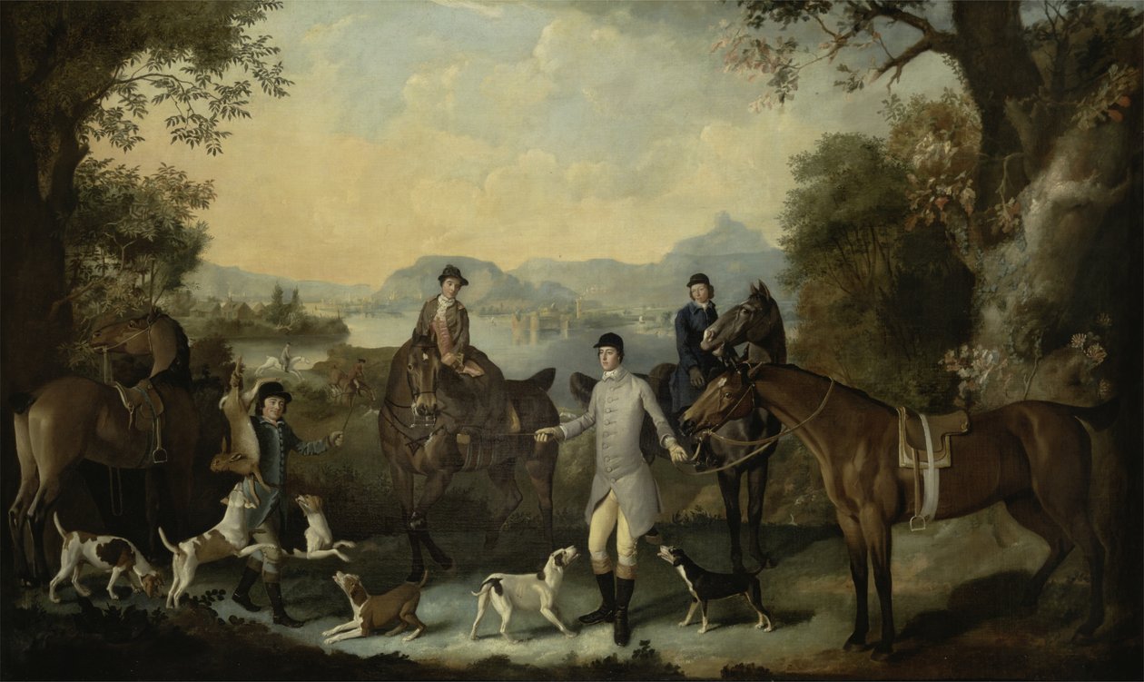 Harens død, ca. 1760-70 av English School