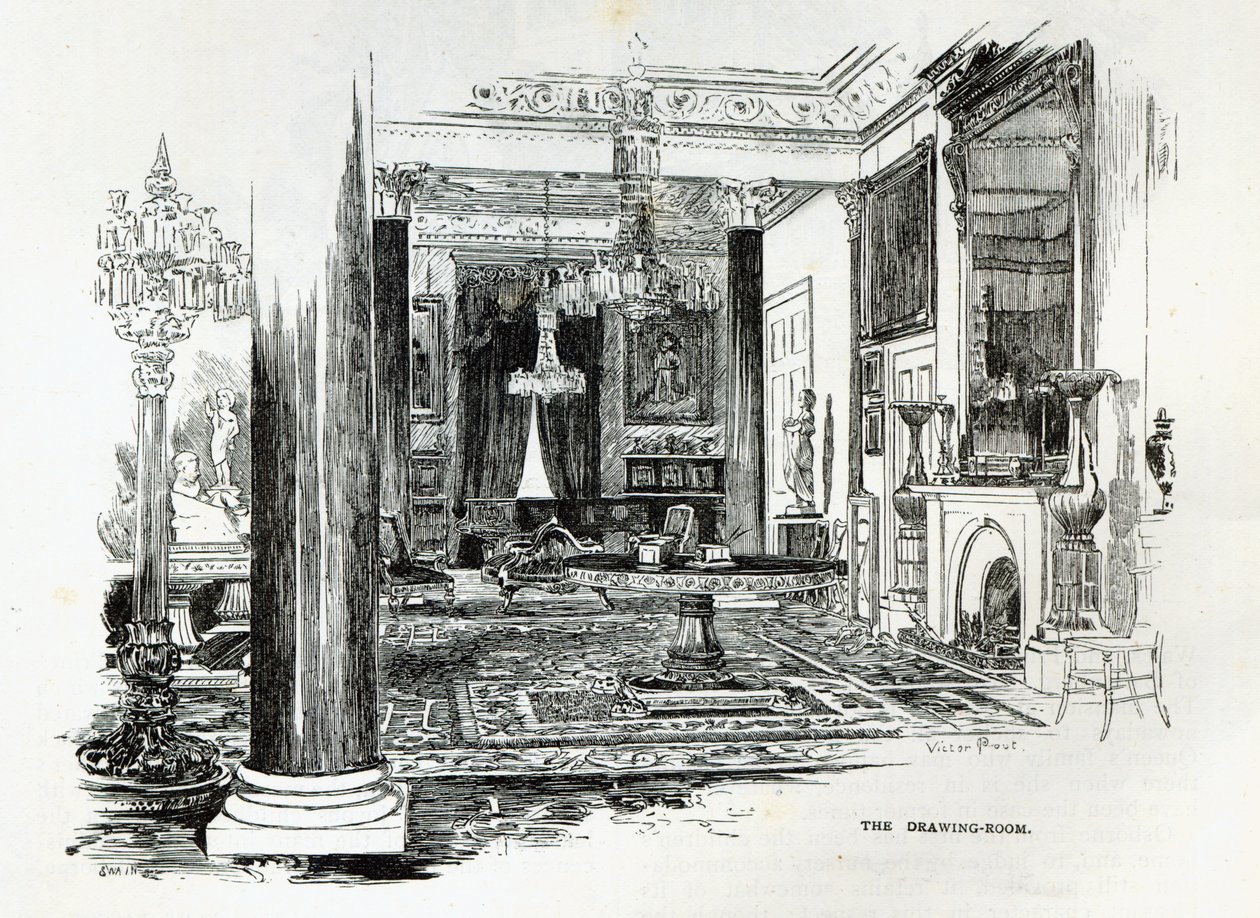 The Drawing Room, Osborne House, fra 