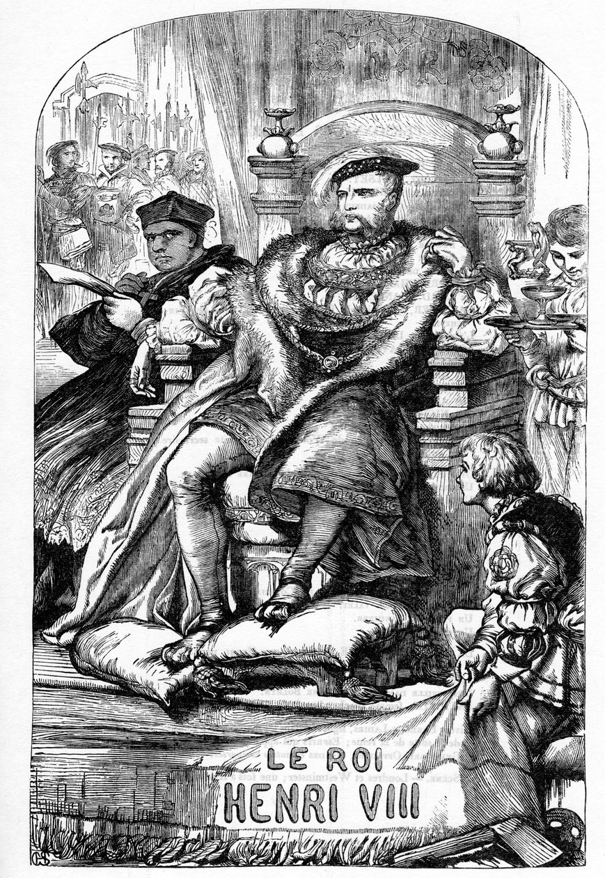 The Famous History of the Life of King Henry the Eighth - Illustrasjon i "" Works complete by William Shakespeare"" 1866 - Illustrasjonene og den generelle formen til denne utgaven er lånt fra Cassells illustrerte Shakespeare, utgitt i London av English School