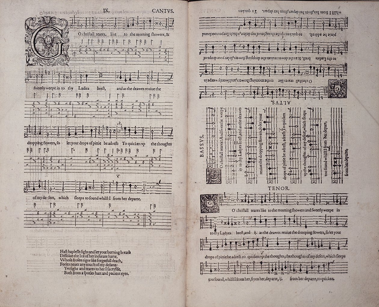 The First Booke of Songes or Ayres, av John Dowland (1563-1626) 1597 (trykk) av English School