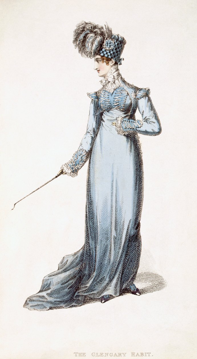 The Glengarry Habit, moteplate fra Ackermanns Repository of Arts av English School