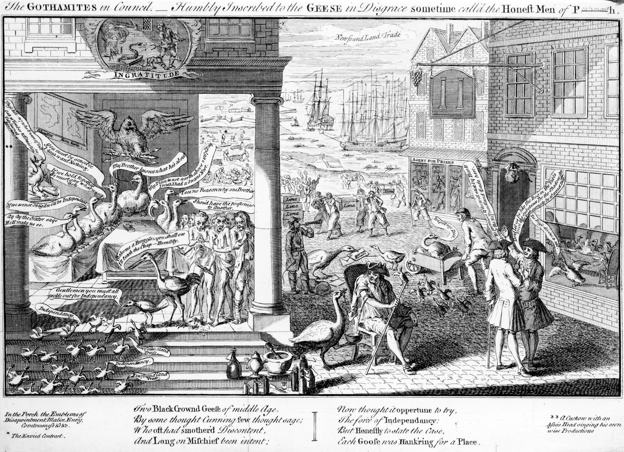 Gothamittene i rådet, 1761 av English School