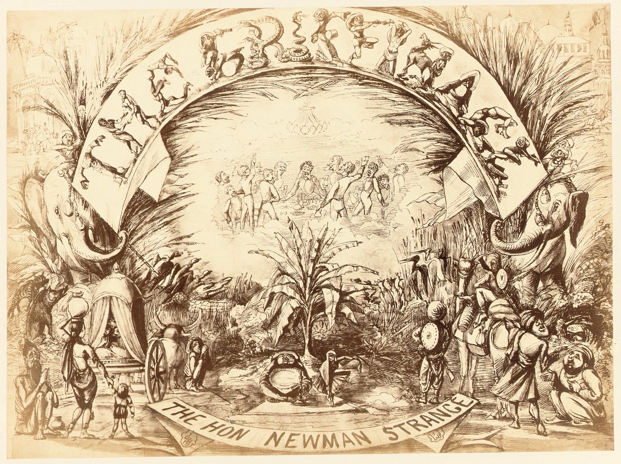 The Griffinage, Hon. Newman Strange, side fra The Delhi Sketchbook, 1850-54 av English School