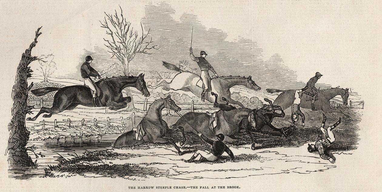 The Harrow Steeple Chase: The Fall at the Brook, fra 
