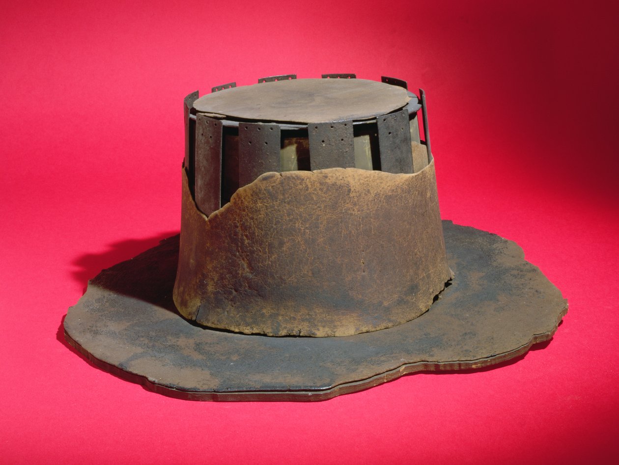 Hatten til dommer John Bradshaw, 1600-tallet (skinn) av English School