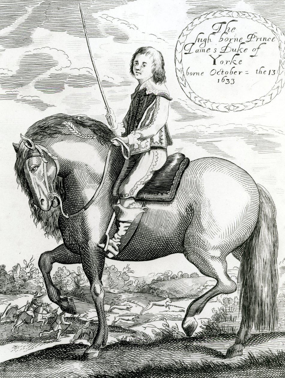 The High Borne Prince James Duke of Yorke, 1640-50 av English School