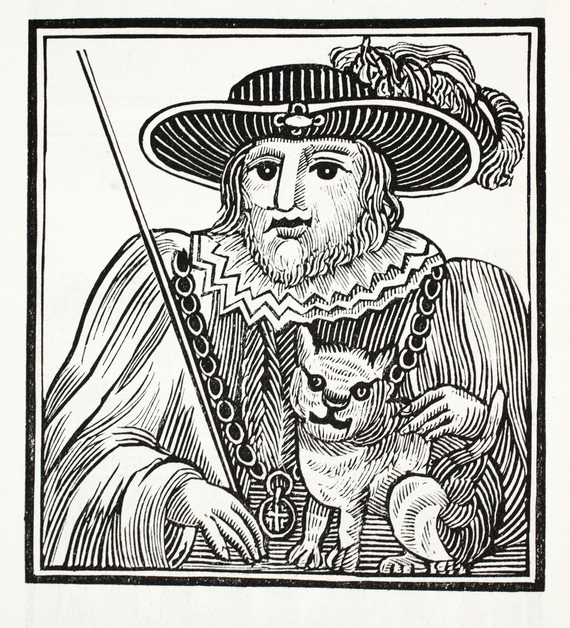 The History of Sir Richard Whittington, Thrice Lord Mayor of London, illustrasjon fra Chap-books of the Eighteenth Century av John Ashton, pub. 1882 av English School