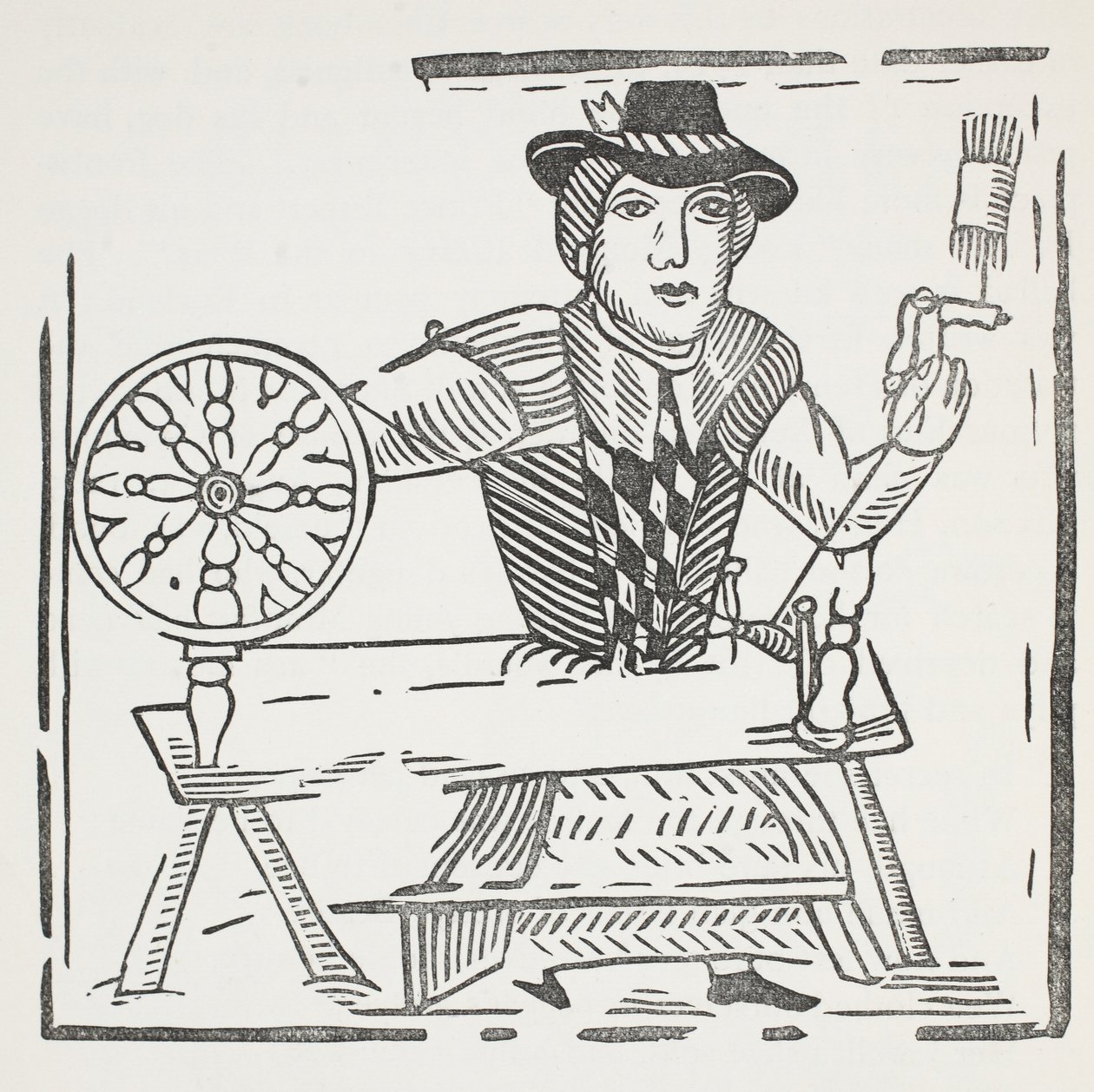 The History of the Blind Beggar of Bednal Green, illustrasjon fra Chap-books of the Eighteenth Century av John Ashton, pub. 1882 av English School