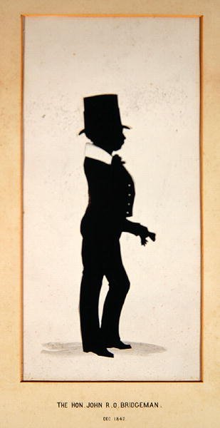 The Hon. John Bridgeman, silhuett av en ukjent kunstner av English School