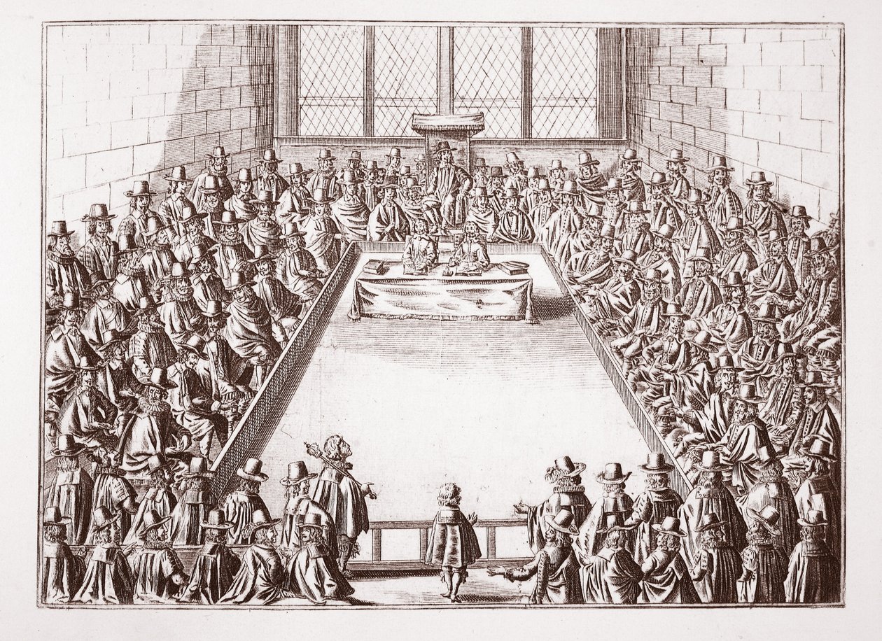 Underhuset, fra et trykk fra 1648 av English School