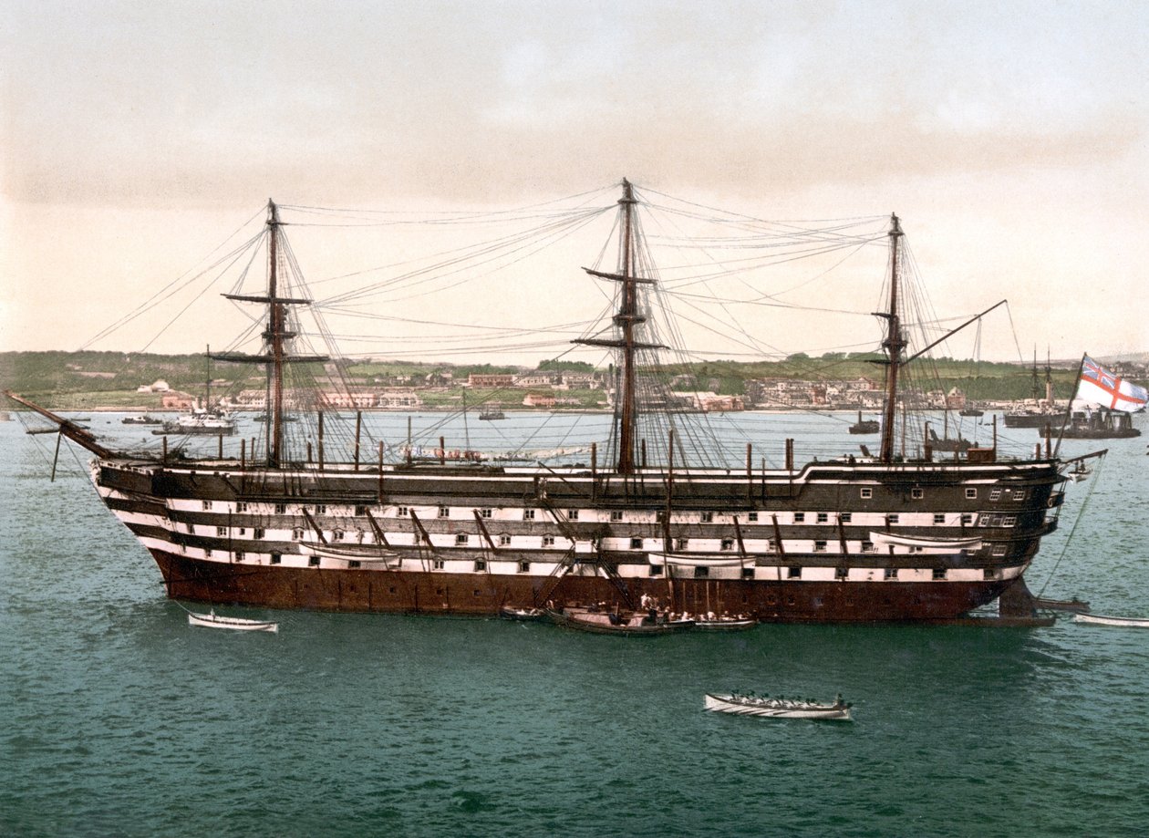 The Impregnable, Plymouth (håndfarget bilde) av English School