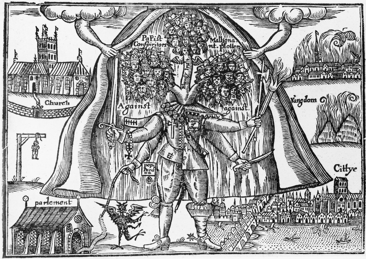Rikets monster frigjort fra himmelen, ca. 1640-43 av English School