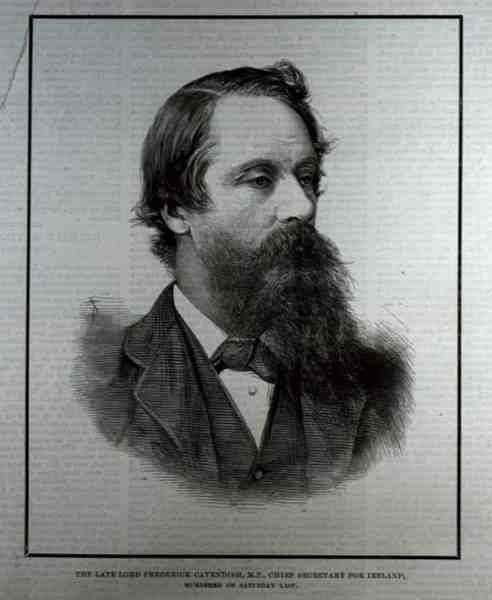 The Late Lord Frederick Cavendish (1836-82), M.P., sjefsekretær for Irland, fra The Illustrated London News, 13. mai 1882 av English School