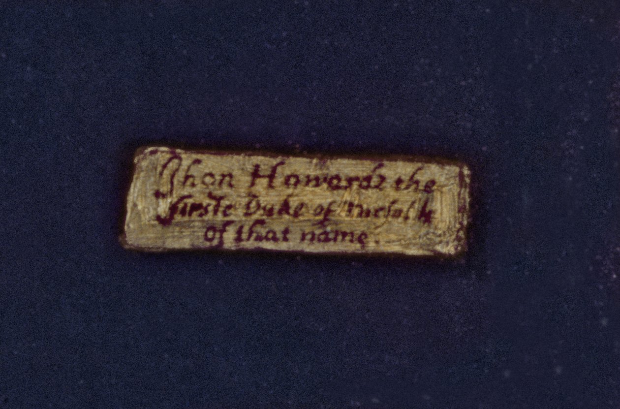Lumley Cartellino (olje på panel) (detalj av 279034) av English School