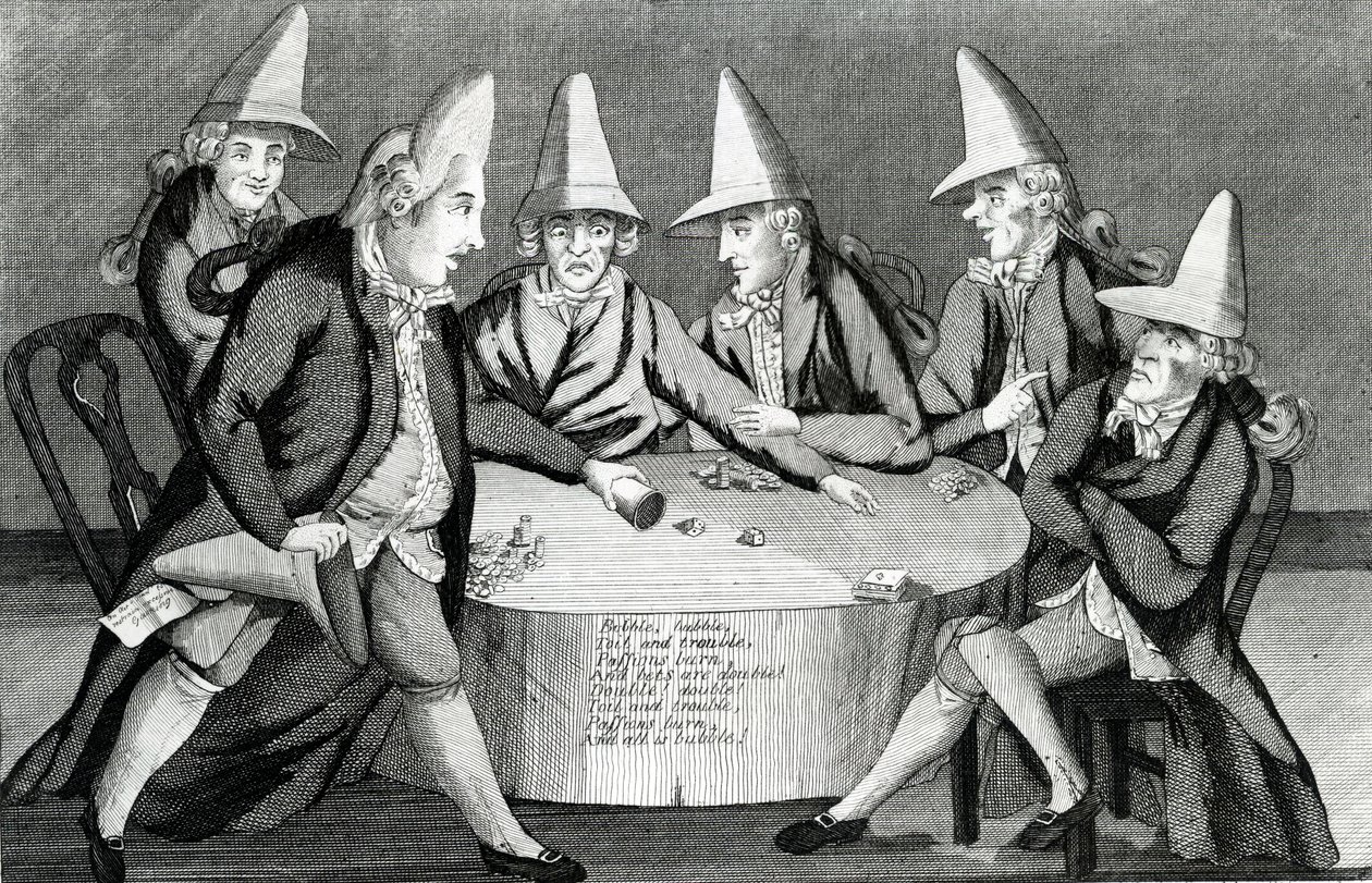 The Macaroni Cauldron, utgitt av M. Darly, 1772 (mezzotint) av English School