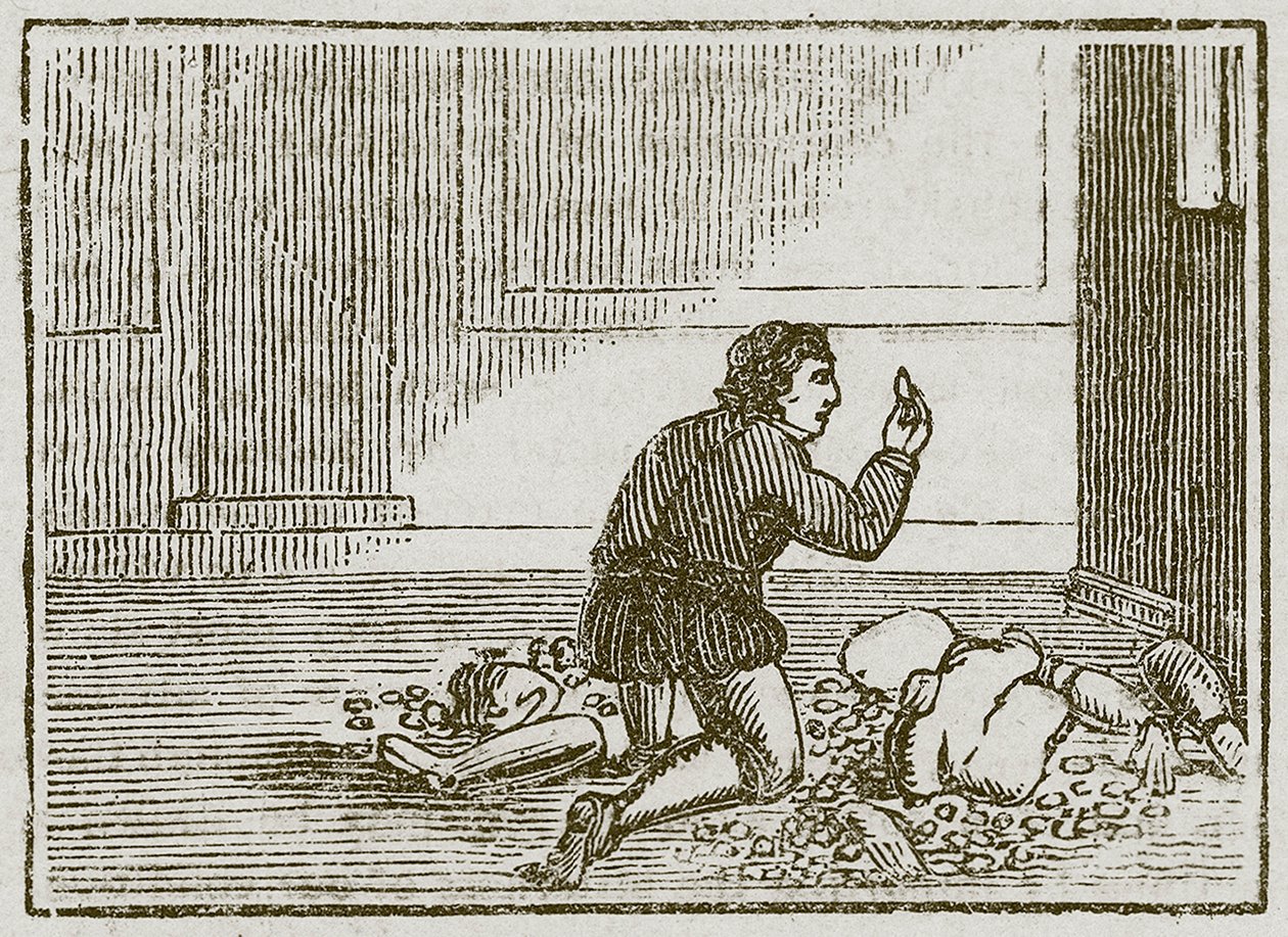 Mannen og hans tregud (gravering) av English School