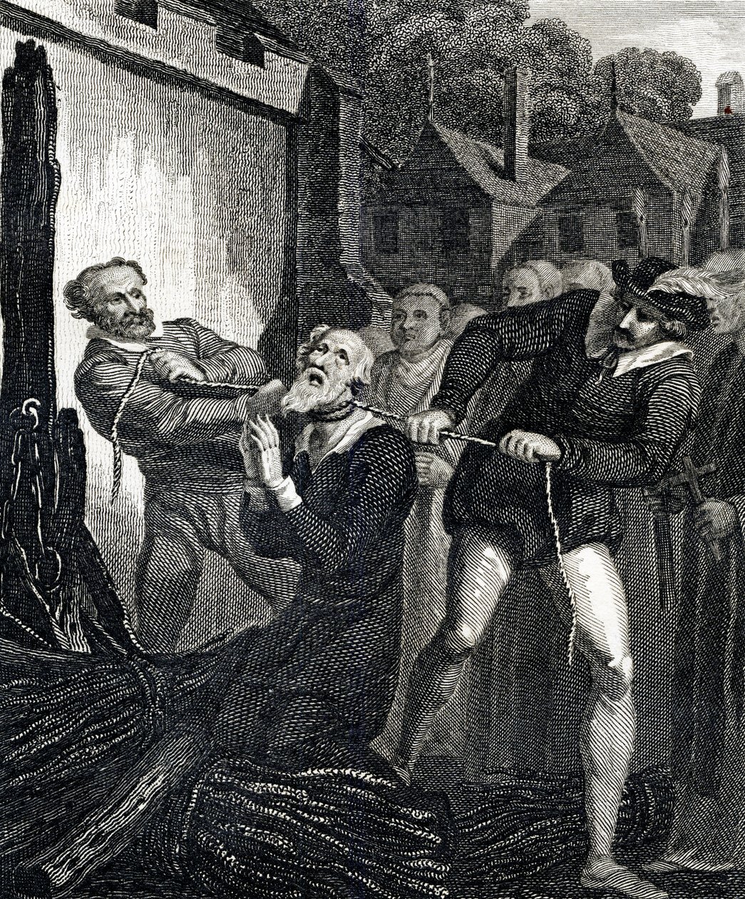 William Tyndales martyrium av English School