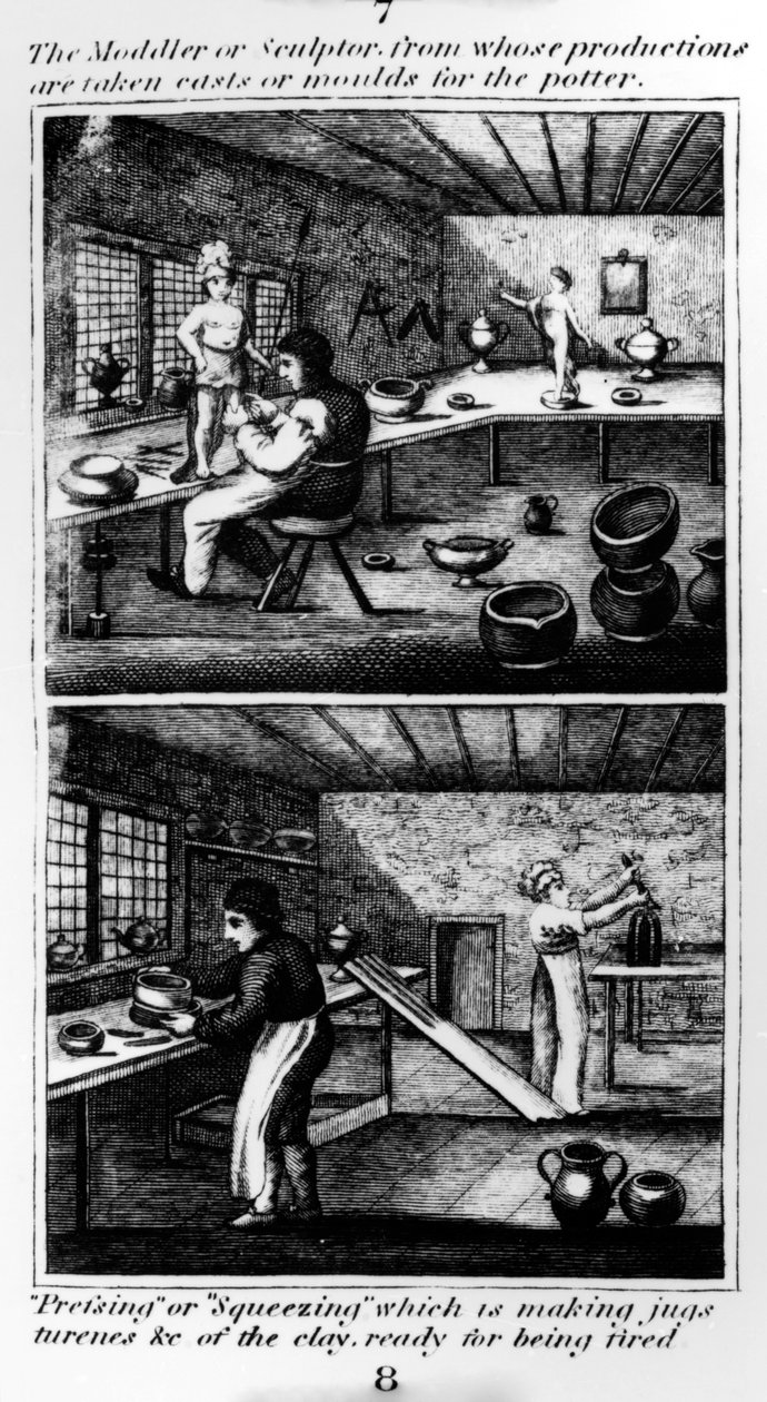 Moddleren eller billedhuggeren, 1827 av English School