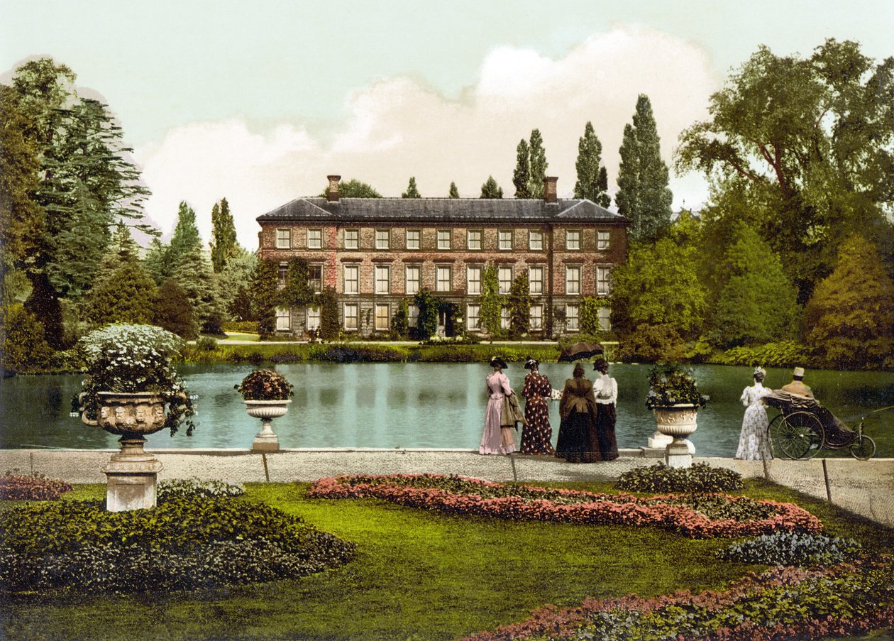 The Museum, Kew Gardens (håndfarget bilde) av English School