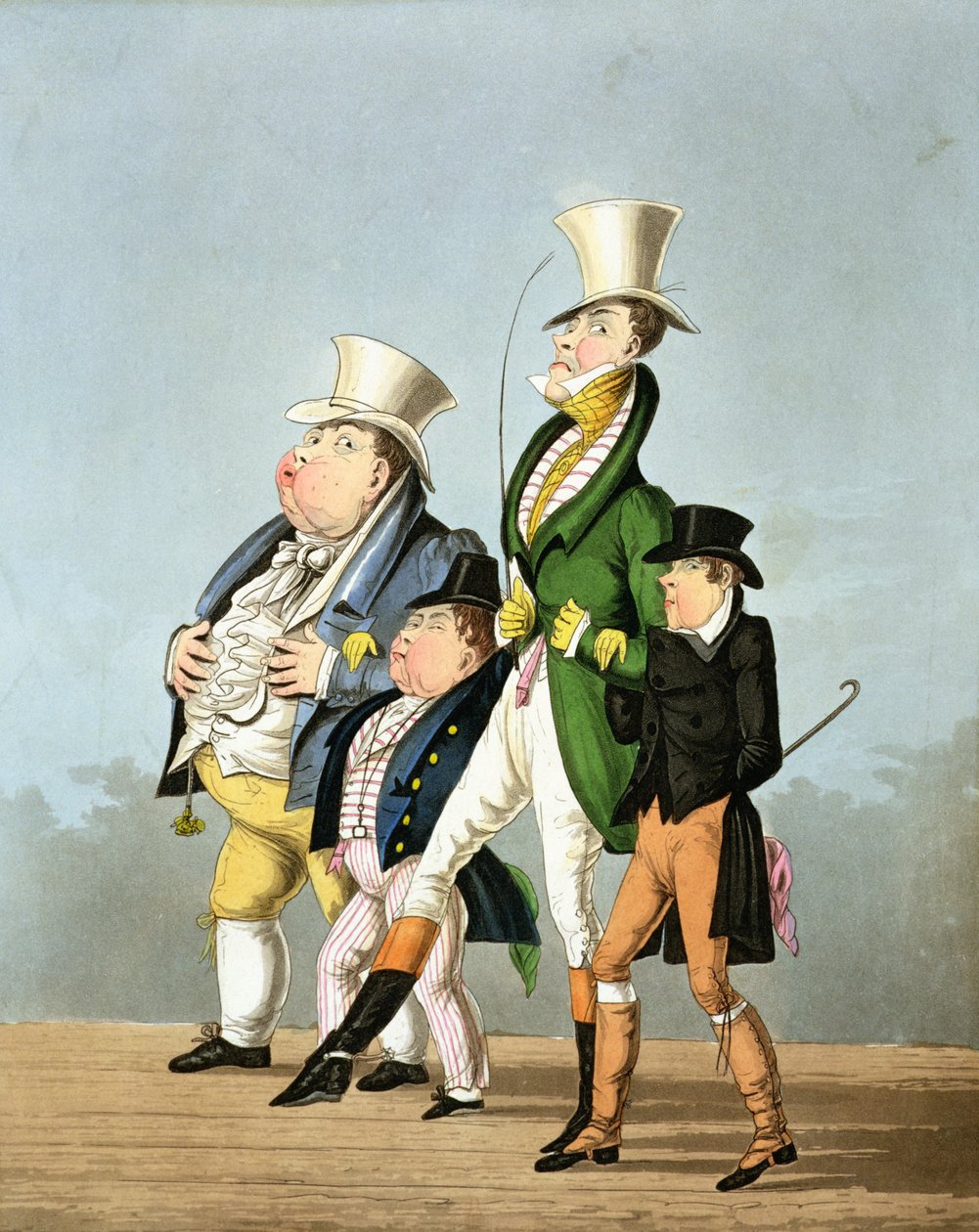 Prisene - full pris, halv pris, høy pris og lav pris, gravert av George Hunt, utgitt av Thomas McLean, 1827 av English School