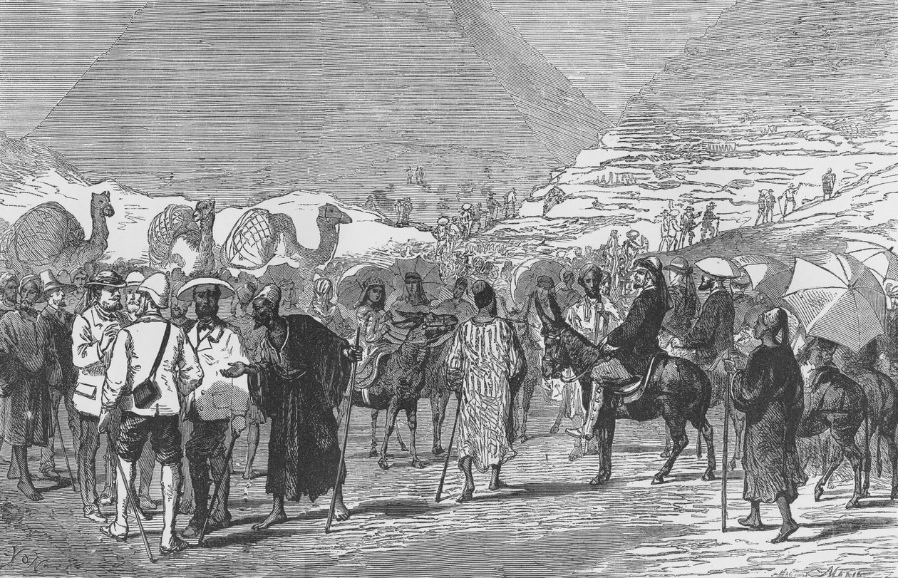 Prinsen av Wales og hans parti ved pyramidene av English School