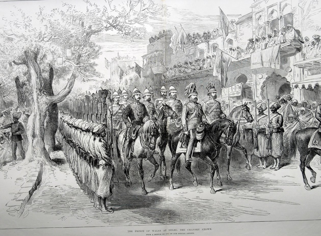 Prinsen av Wales i Delhi: Chandry Chowk av English School