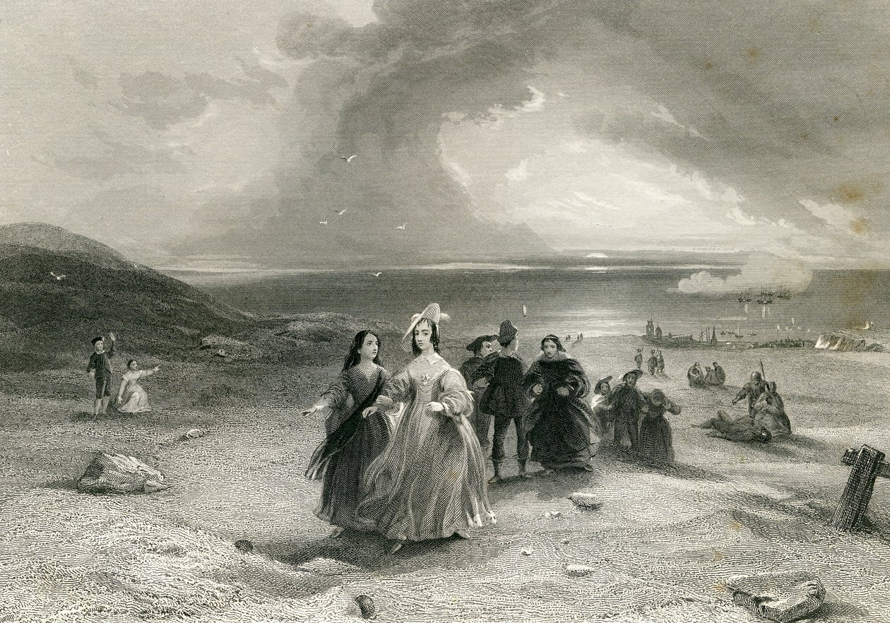 Dronningen i Burlington, av R. Wallis, 1844 av English School
