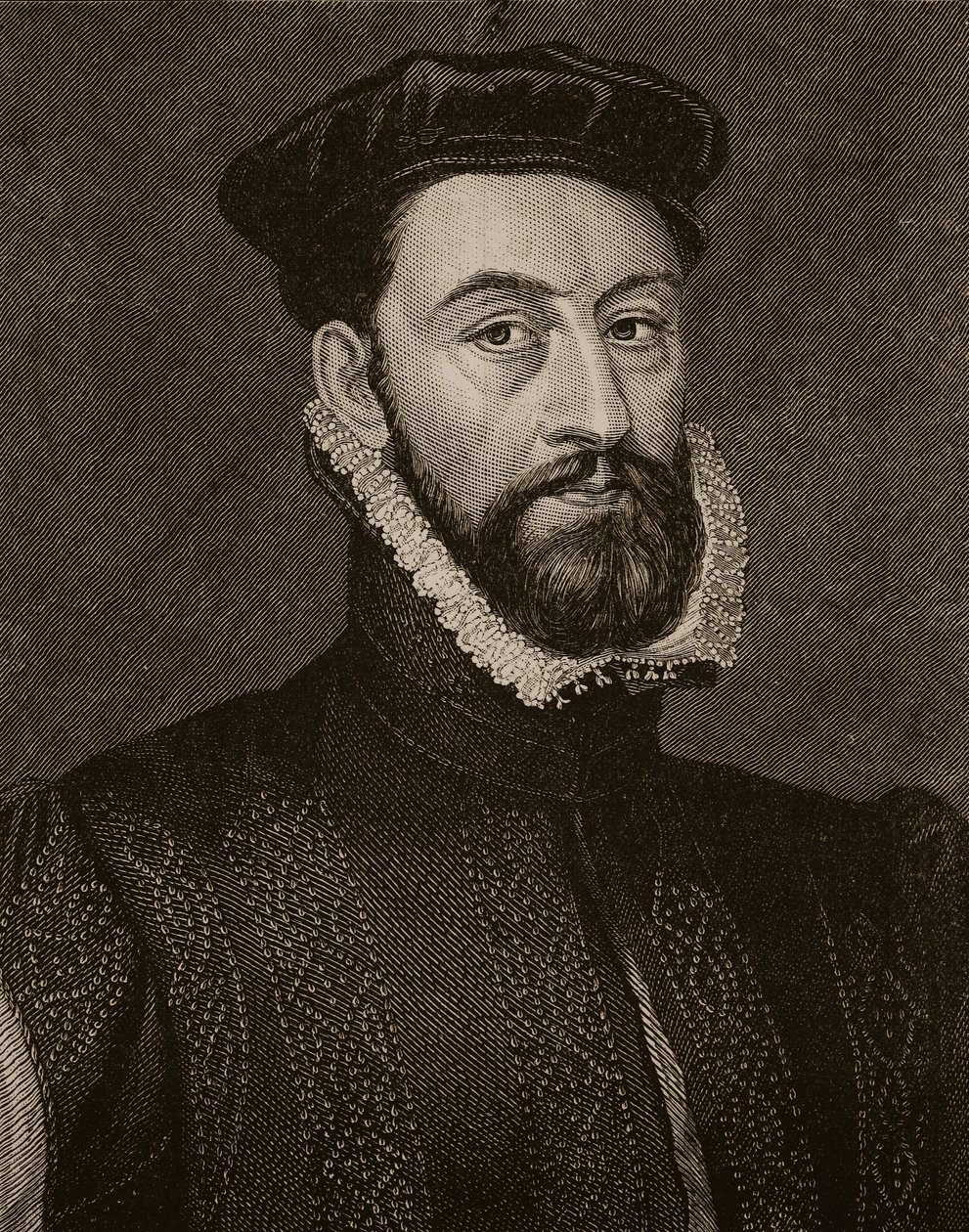 The Regent Murray, illustrasjon fra Cassells Illustrated History of England (sepia-bilde) av English School