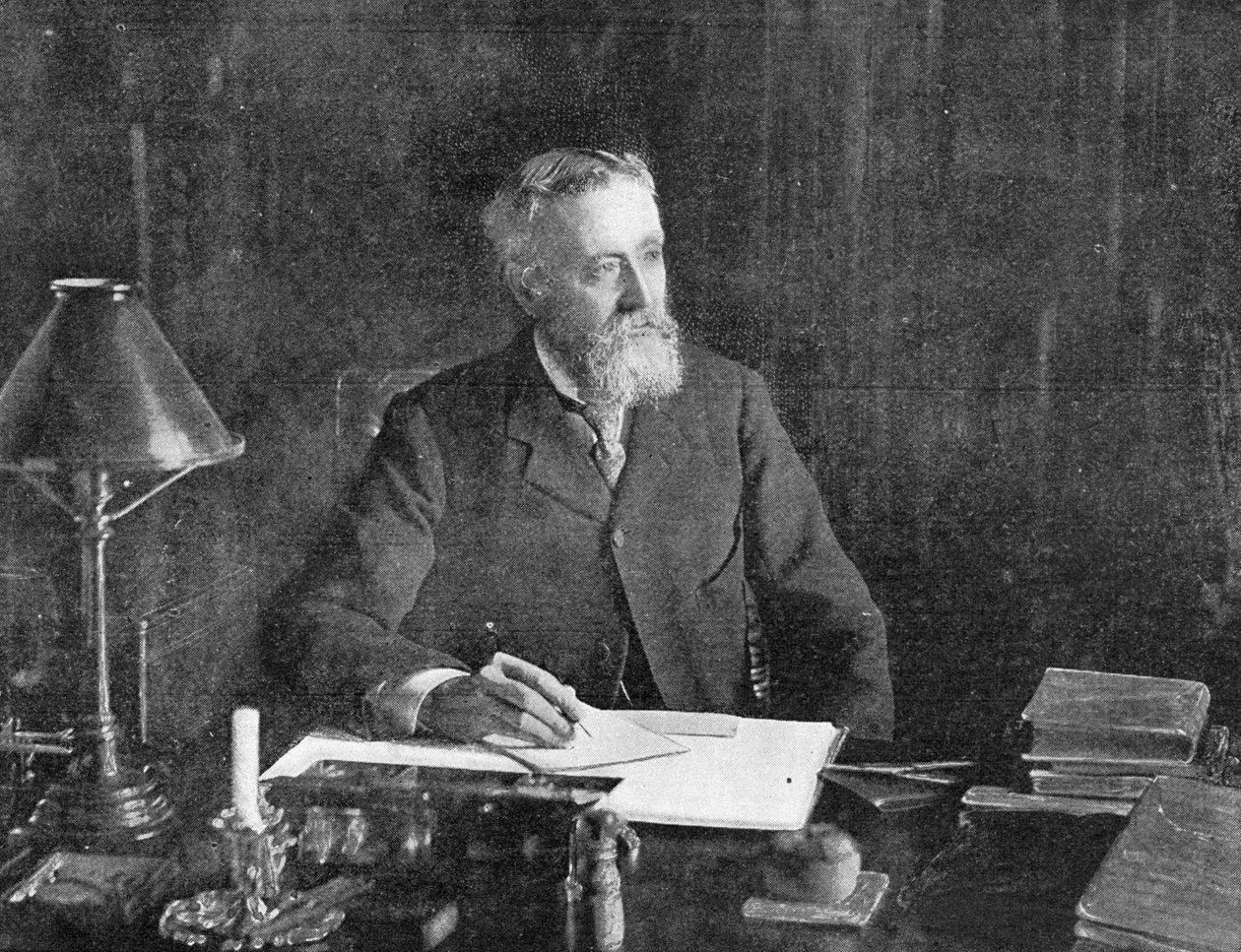 Høyre Hon. Sir Michael Hicks-Beach, illustrasjon fra The Graphic, 19. juli 1902 av English School