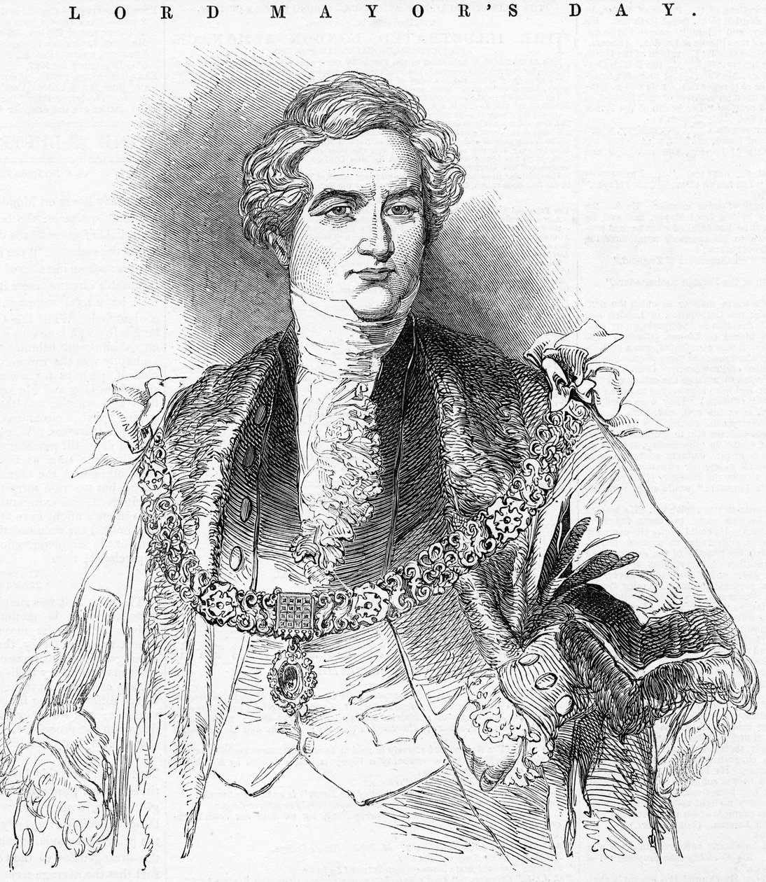 The Right Honourable Lord Mayor, Sir G. Carroll, illustrasjon fra 