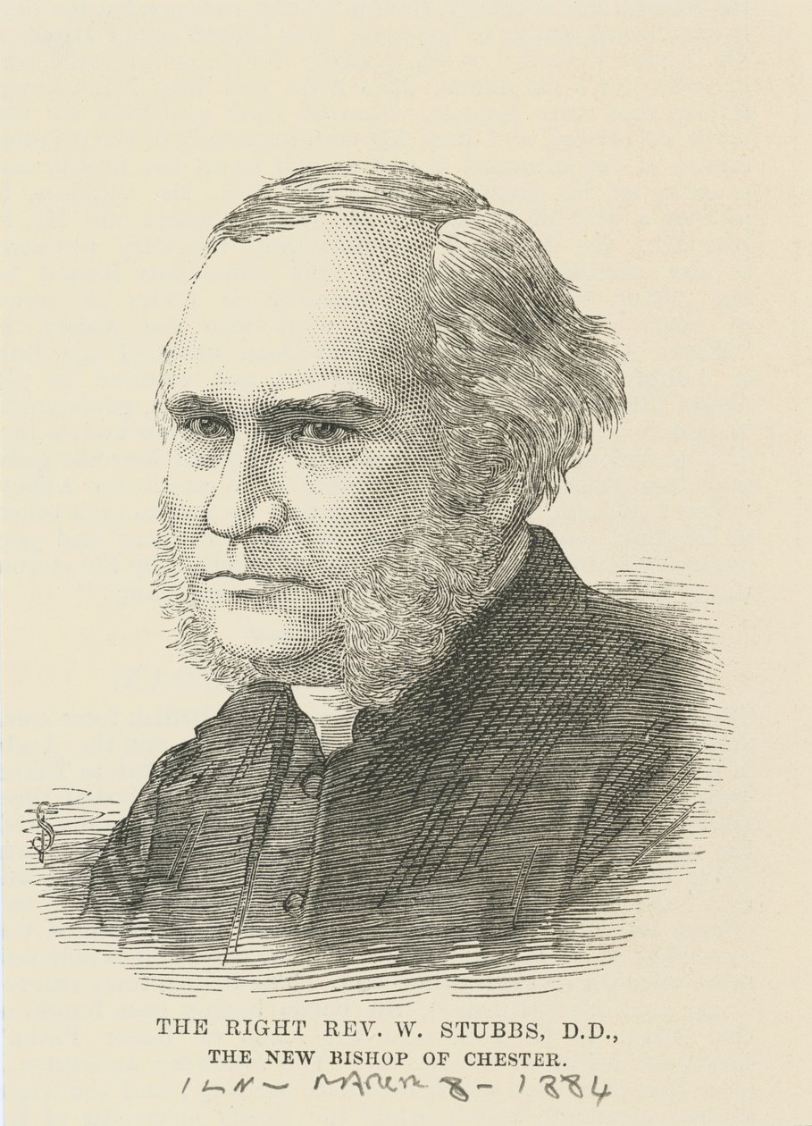 Høyre pastor William Stubbs av English School