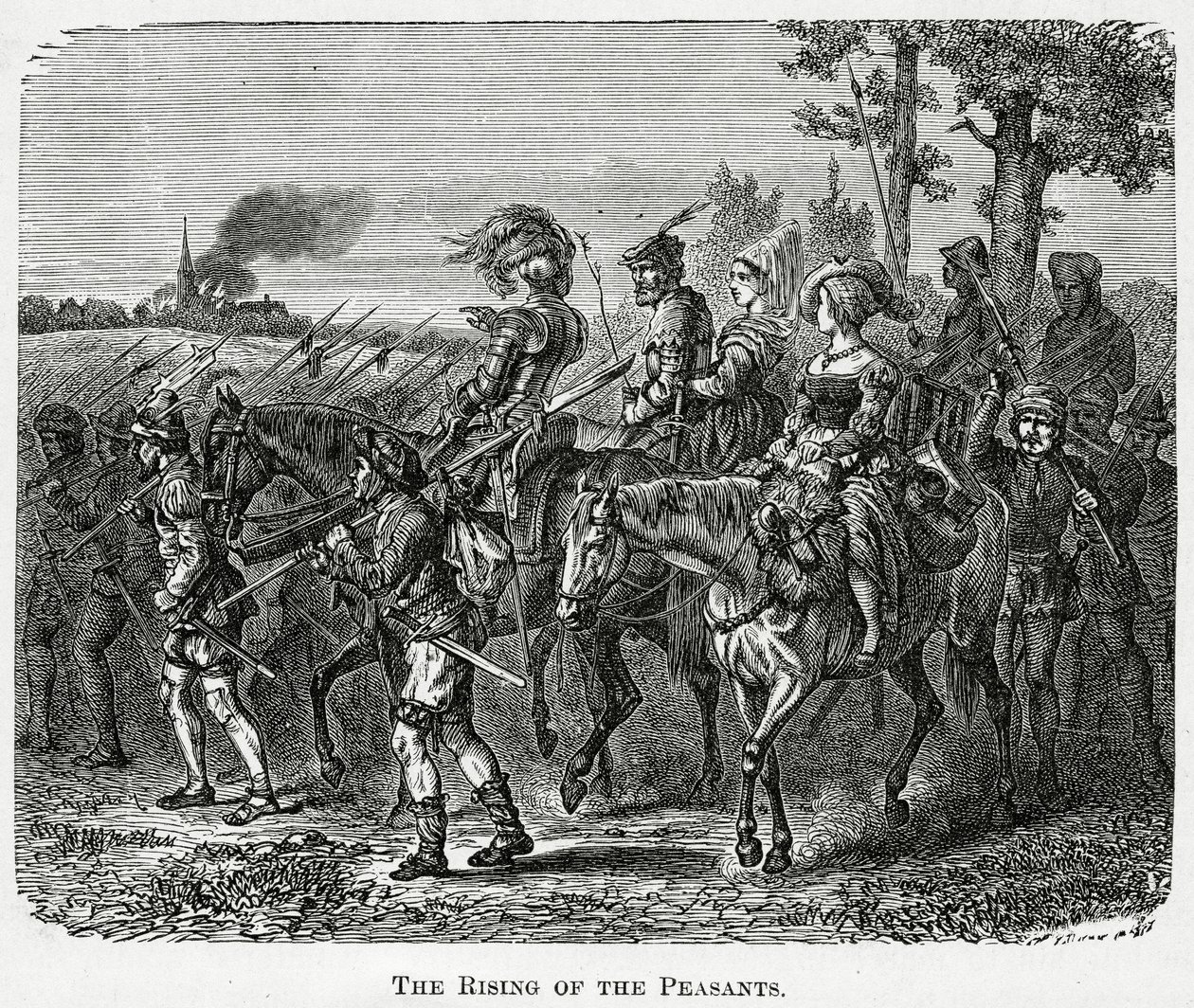 The Rising of the Peasants i England i 1381, 1882 av English School