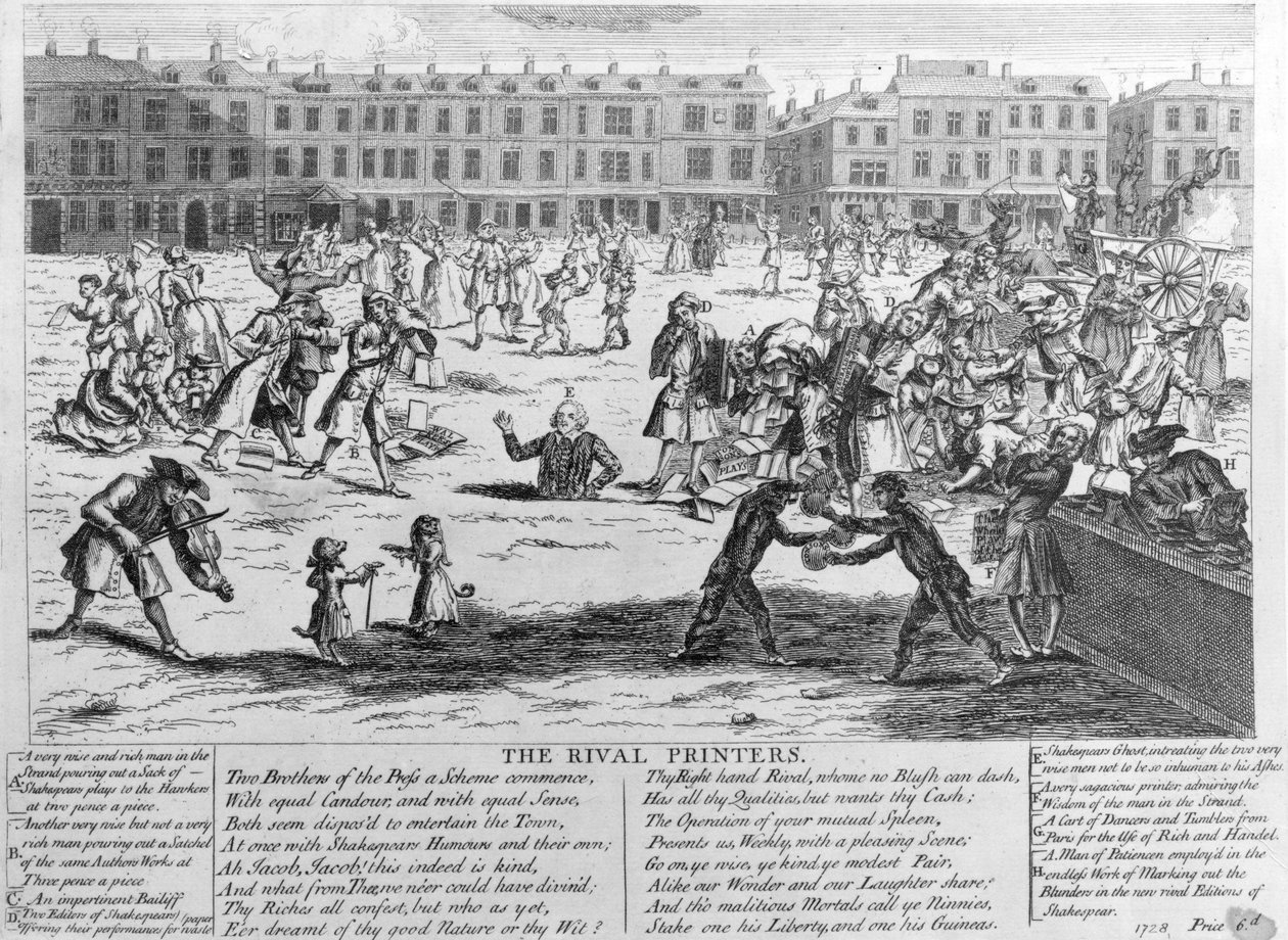 The Rival Printers, 1734 av English School
