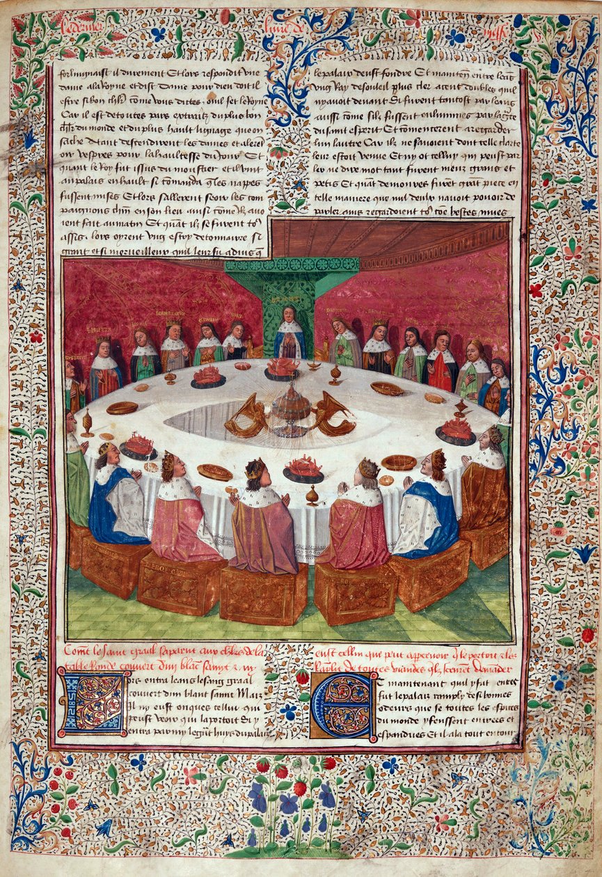 Det runde bordet og den hellige gral, fra 
