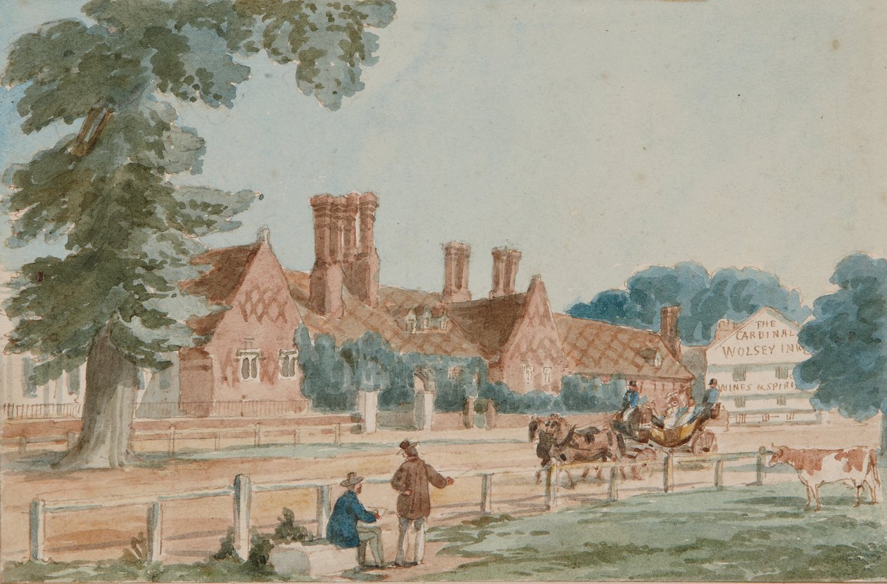The Royal Mews, ca. 1865 (akvarell på papir) av English School