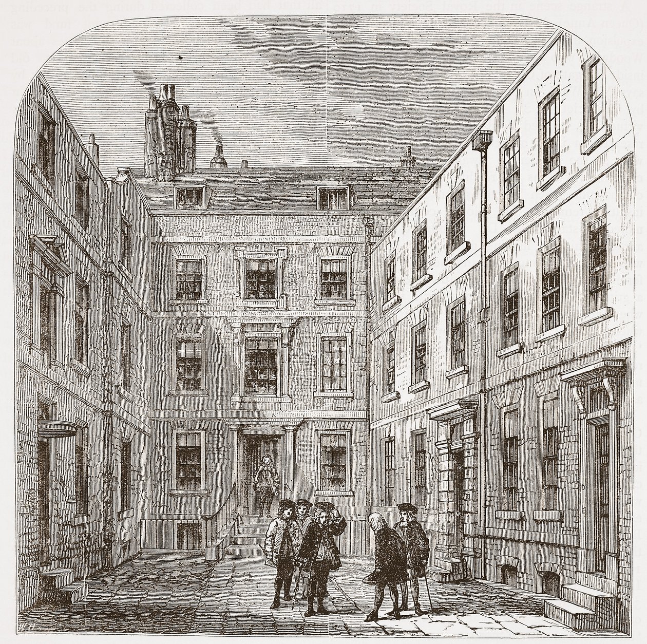 Royal Societys House i Crane Court av English School