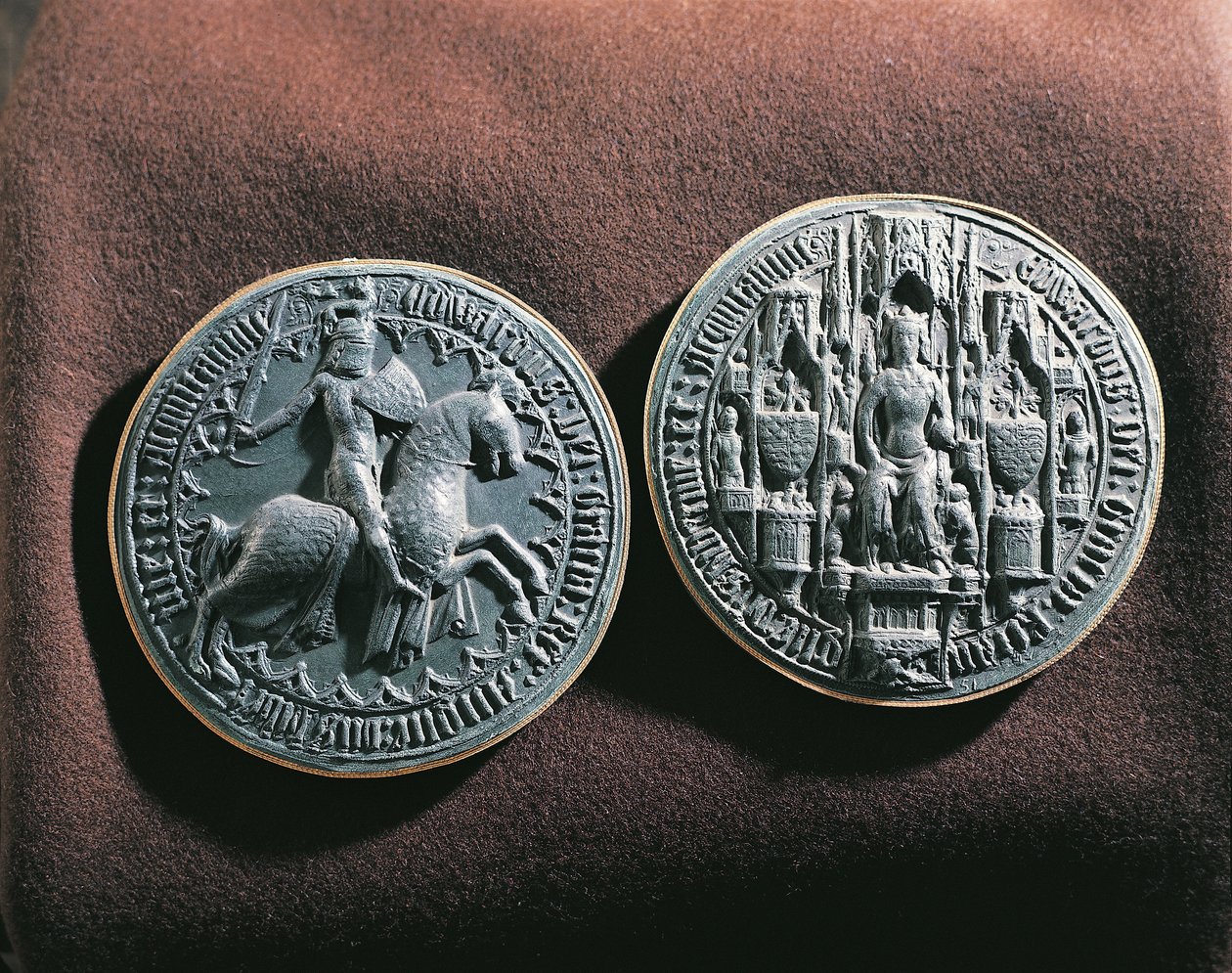 Seglet til kong Edward III av England (metall) av English School