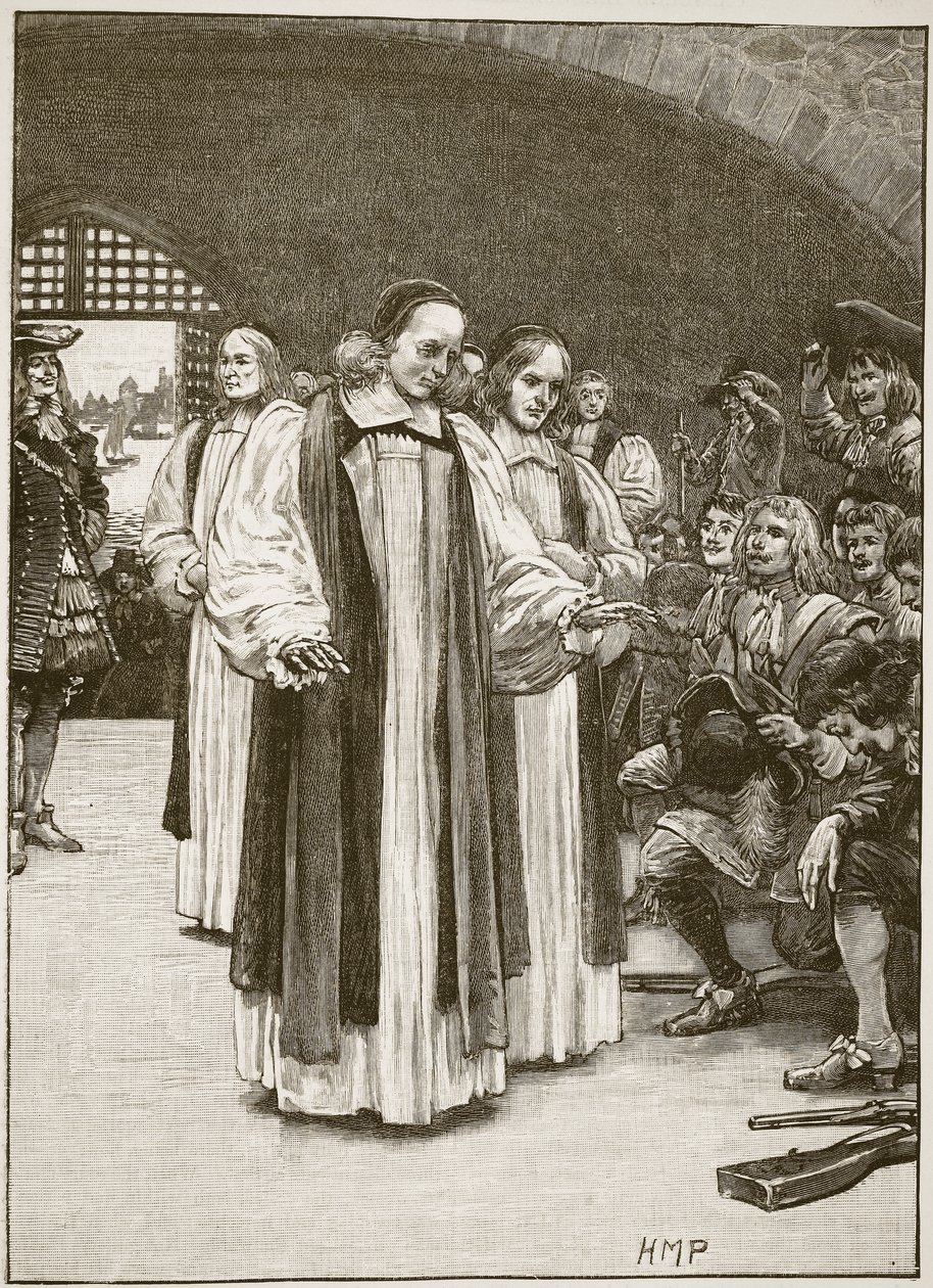 Assassination of erkebiskop Sharp, illustrasjon fra Cassells Illustrated History of England (sepiafoto) av English School