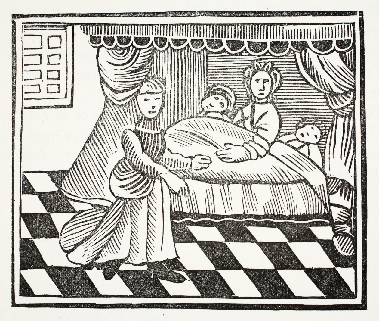 The Significance of Dreams, illustrasjon fra Chap-books of the Eighteenth Century av John Ashton, pub. 1882 av English School