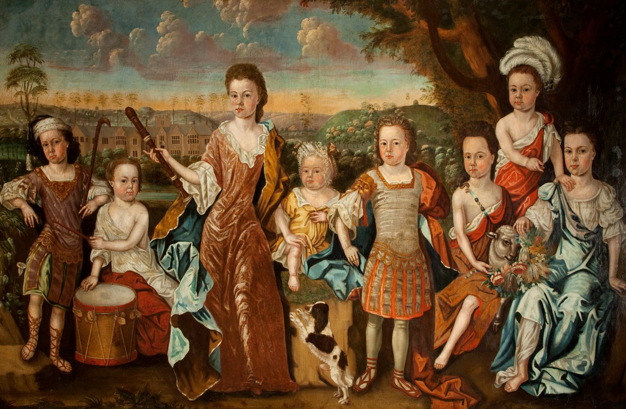 Strachey-familien, ca. 1710 av English School