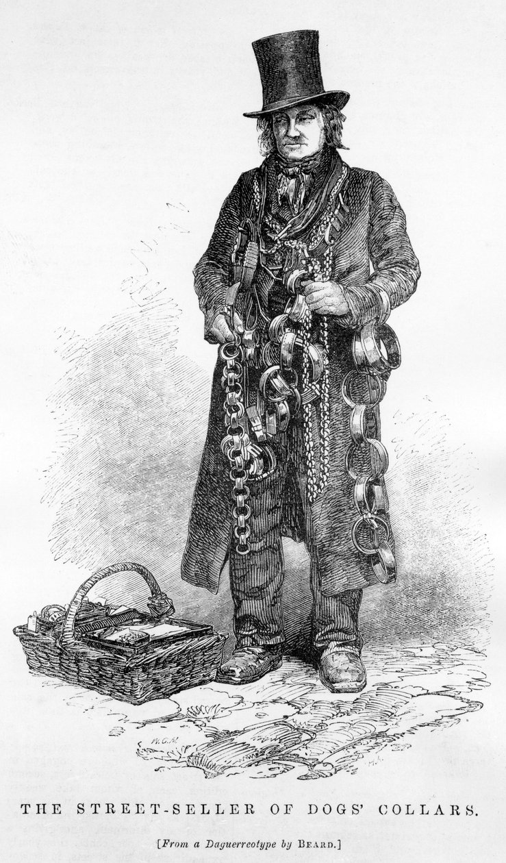 Gateselgeren av hundehalsbånd, ca. 1840 av English School