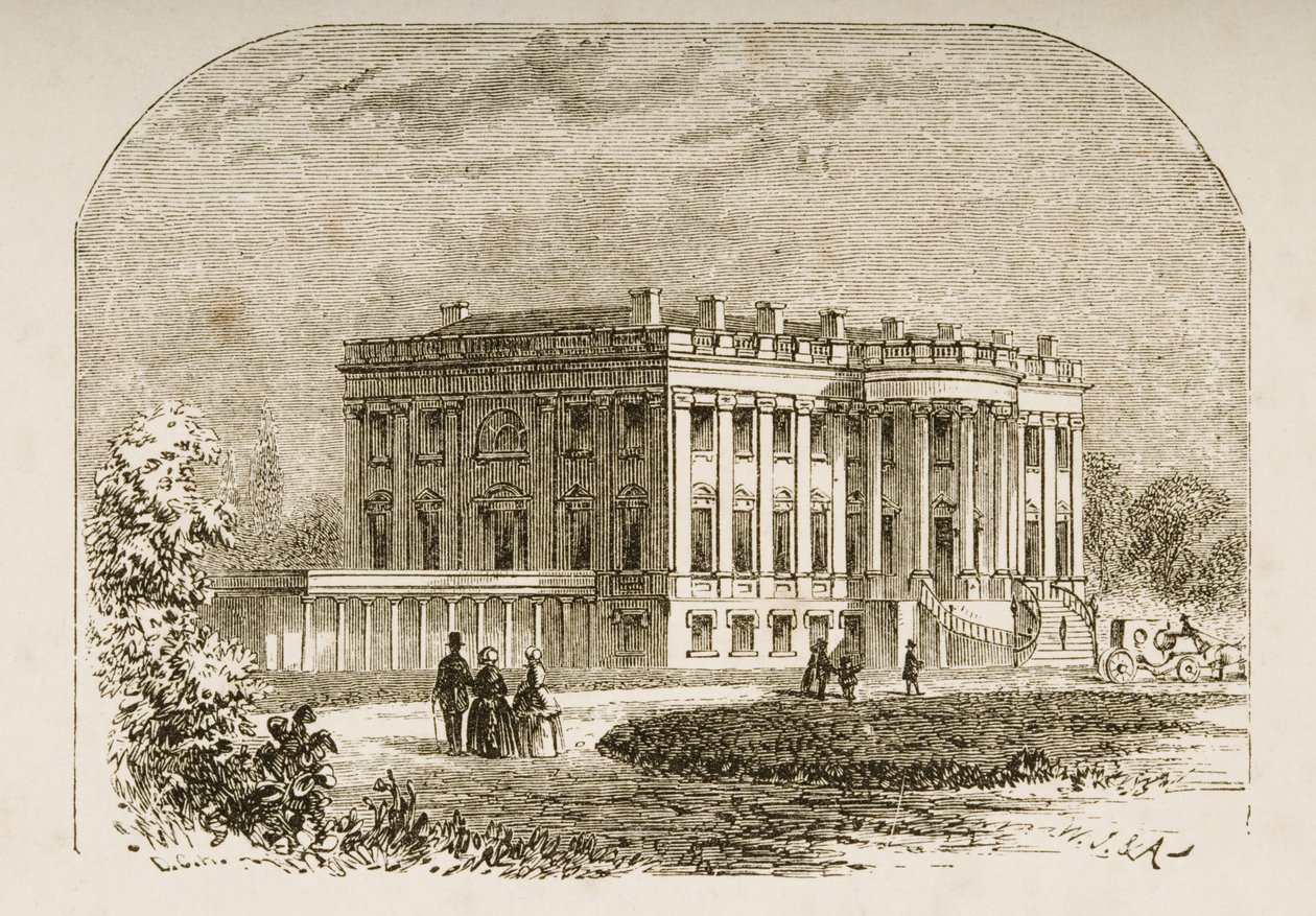 Det hvite hus, ca. 1870, fra 