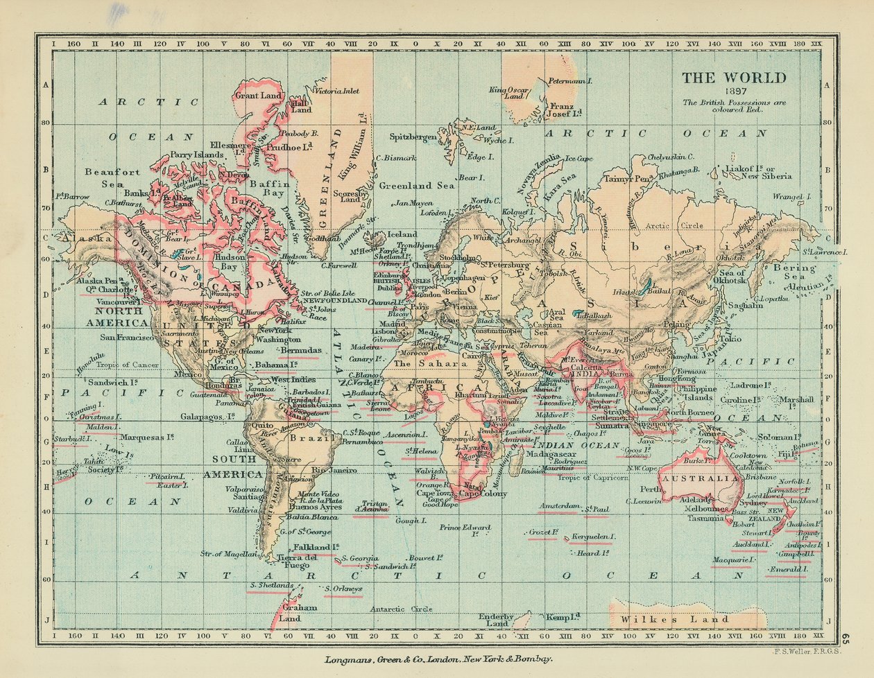 Verden (fargelitografi) av English School