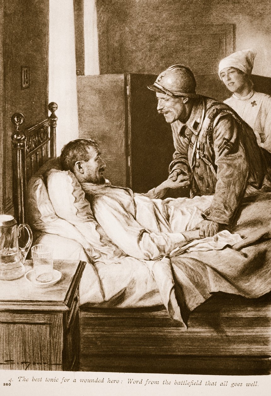 Den beste tonic for en såret soldat: Ord fra slagmarken om at alt går bra, 1914-19 av English School